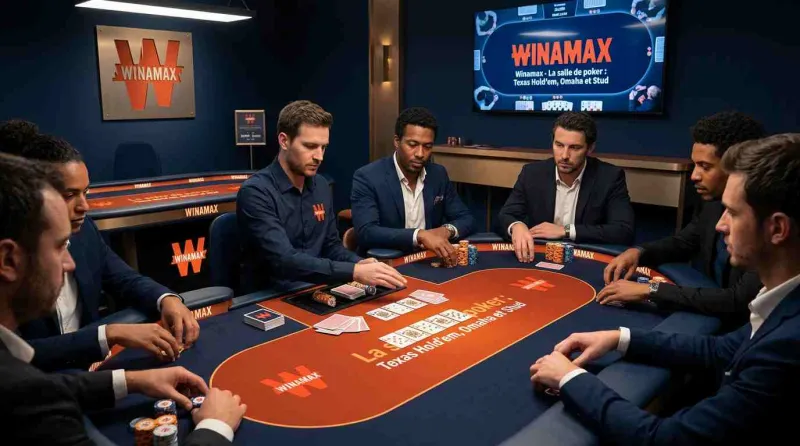 Les tables et tournois de la salle de poker